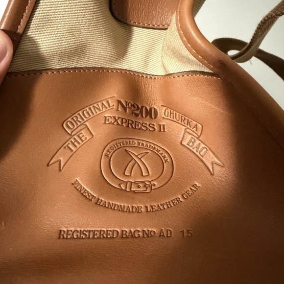 Ghurka Original Collection No. 200 Express II Leather /Twill Bag - Picture 4 of 15